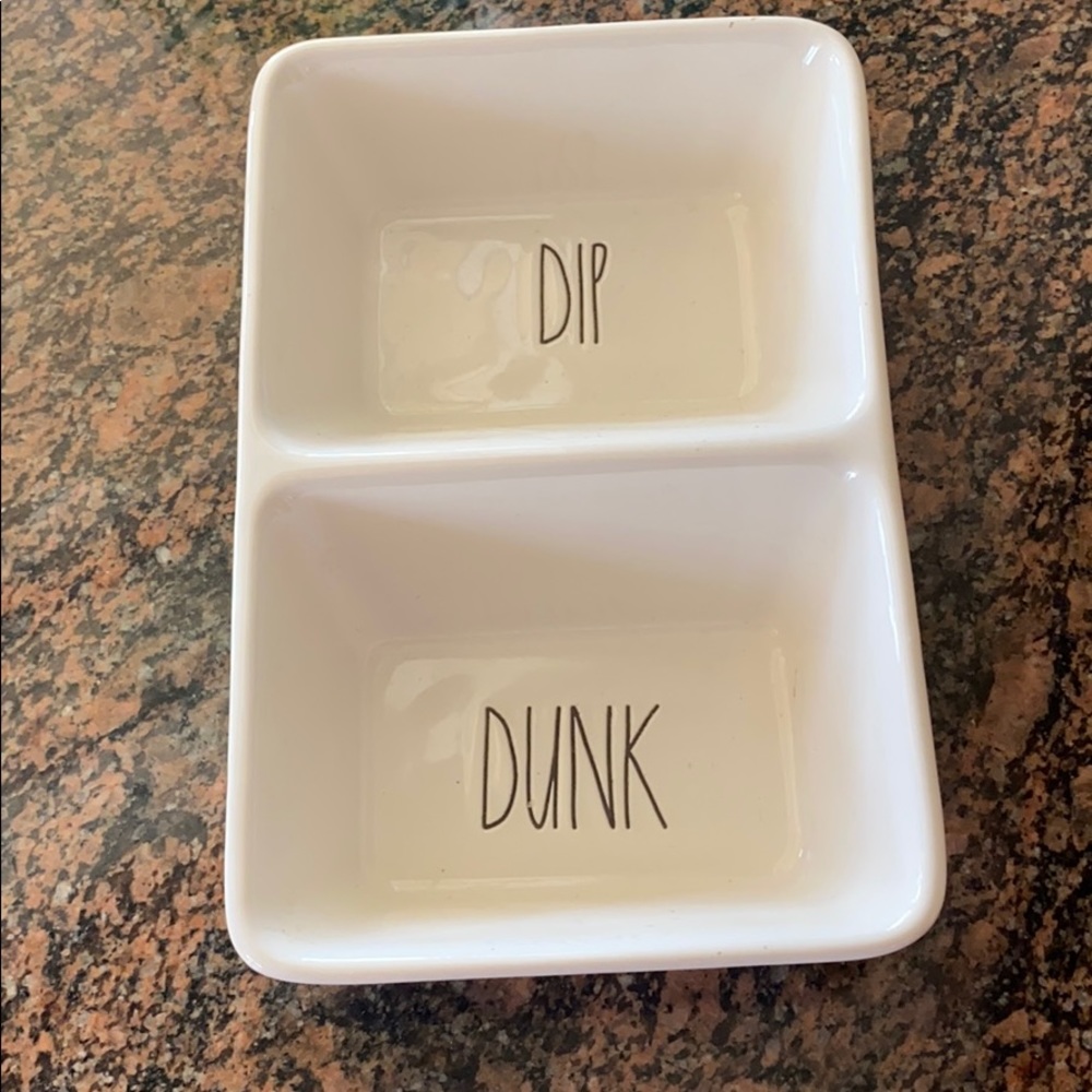 Rae Dunn Dip Dunk two sided dish